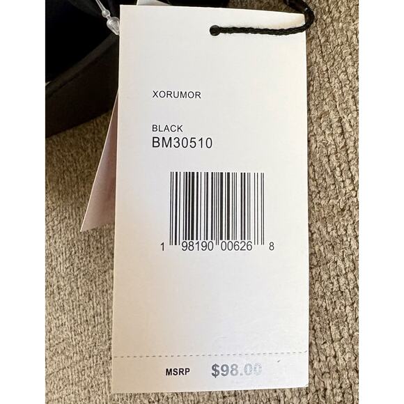 BETSEY JOHNSON Skull Studs BLK LTR Quilted Hobo Shoulder Bag Halloween Goth Y2K - Picture 16 of 16